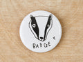 Badger Badge | British Wildlife Recycled Plastic Pin