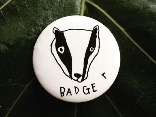 Badger Badge | British Wildlife Recycled Plastic Pin