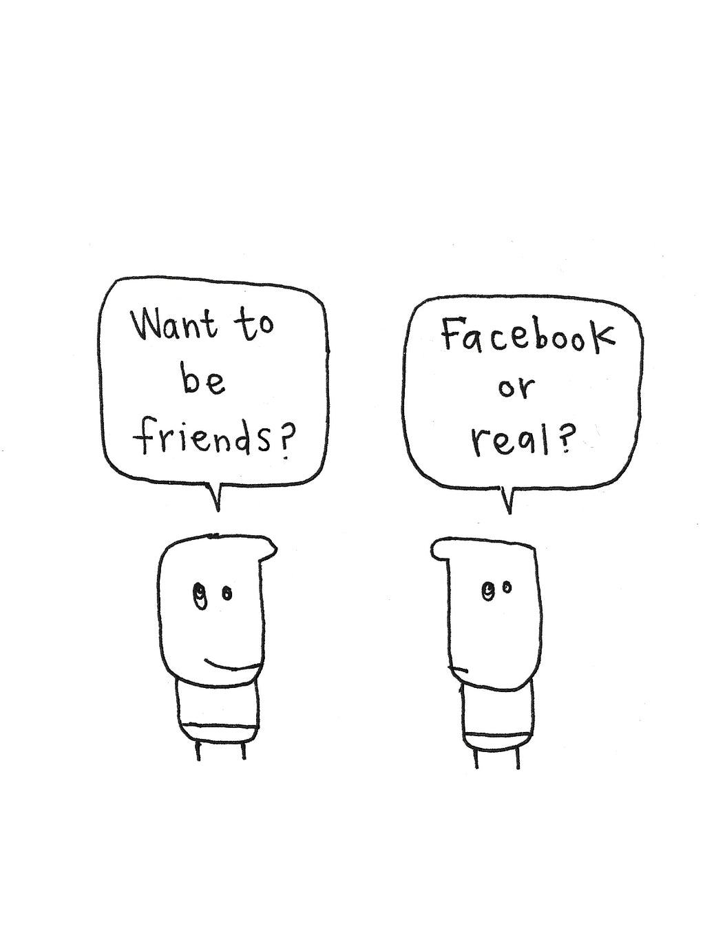 Facebook Or Real Friend Card