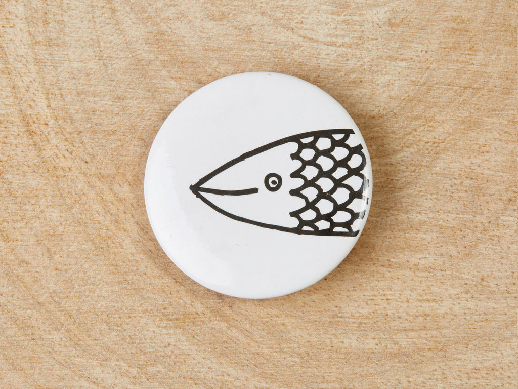 Friendship Fish Badge Set - Interlocking Pair for Best Friends | Funny Badge Gift