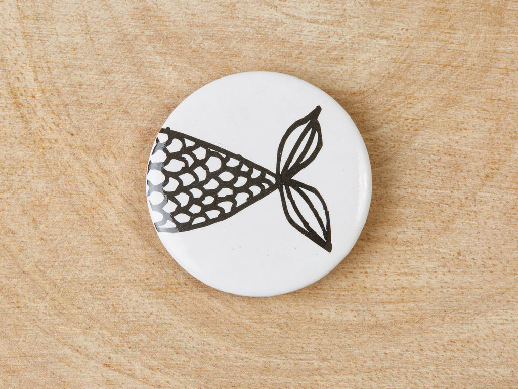 Friendship Fish Badge Set - Interlocking Pair for Best Friends | Funny Badge Gift