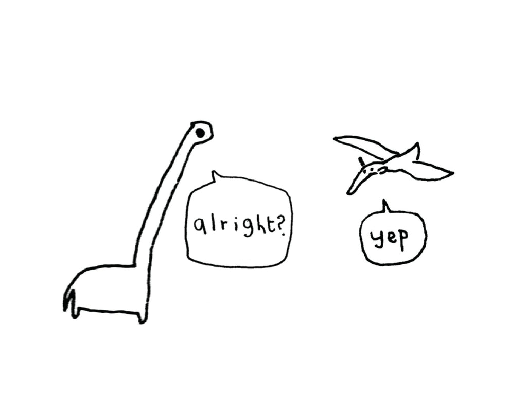 Dinosaurs Alright Yep Card