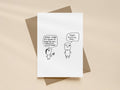 Daddy Tissue Paper Flower Card | Funny Greeting Card for Dad