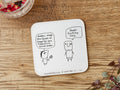 Daddy Tissue Paper Flower Coaster | Funny Coaster for Dad