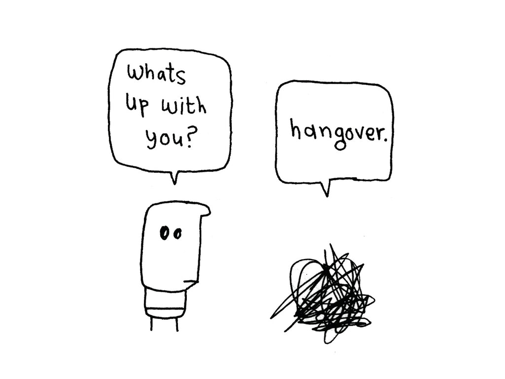 Hangover Scribble Card