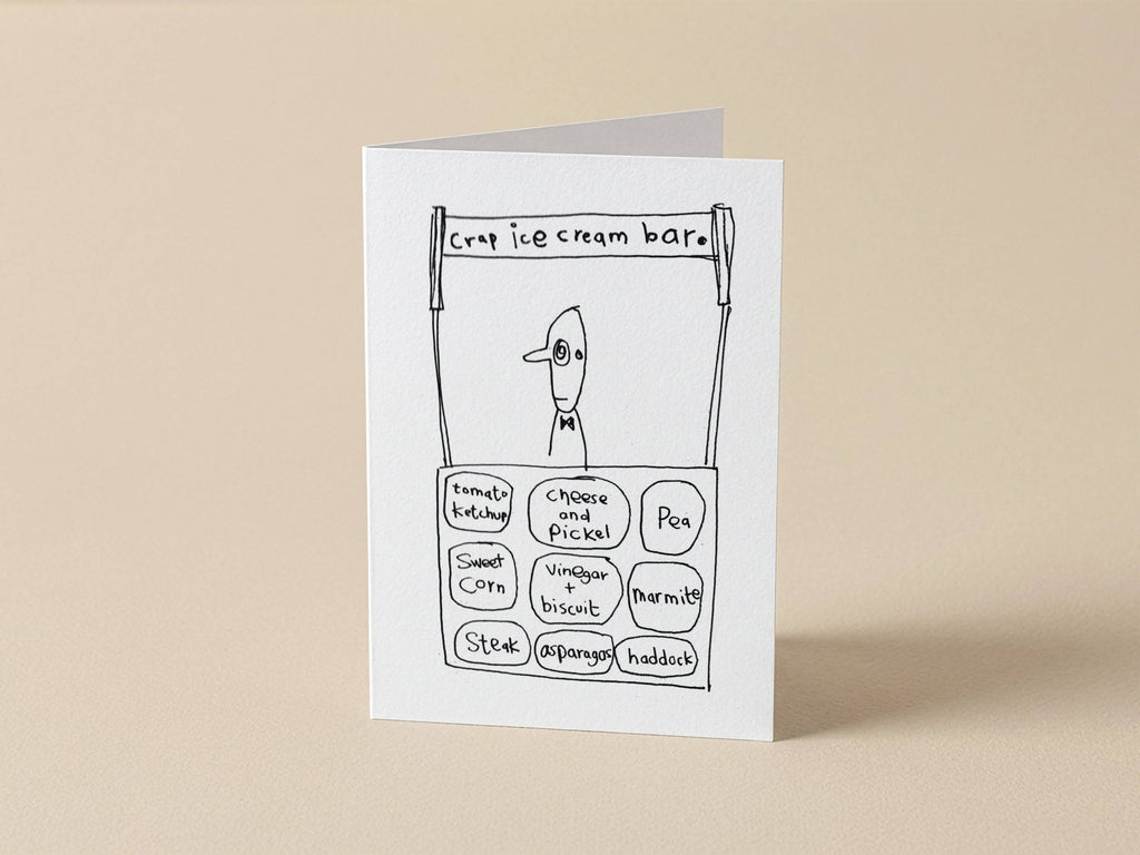 Funny Ice Cream Card | Quirky Birthday Card for Friends