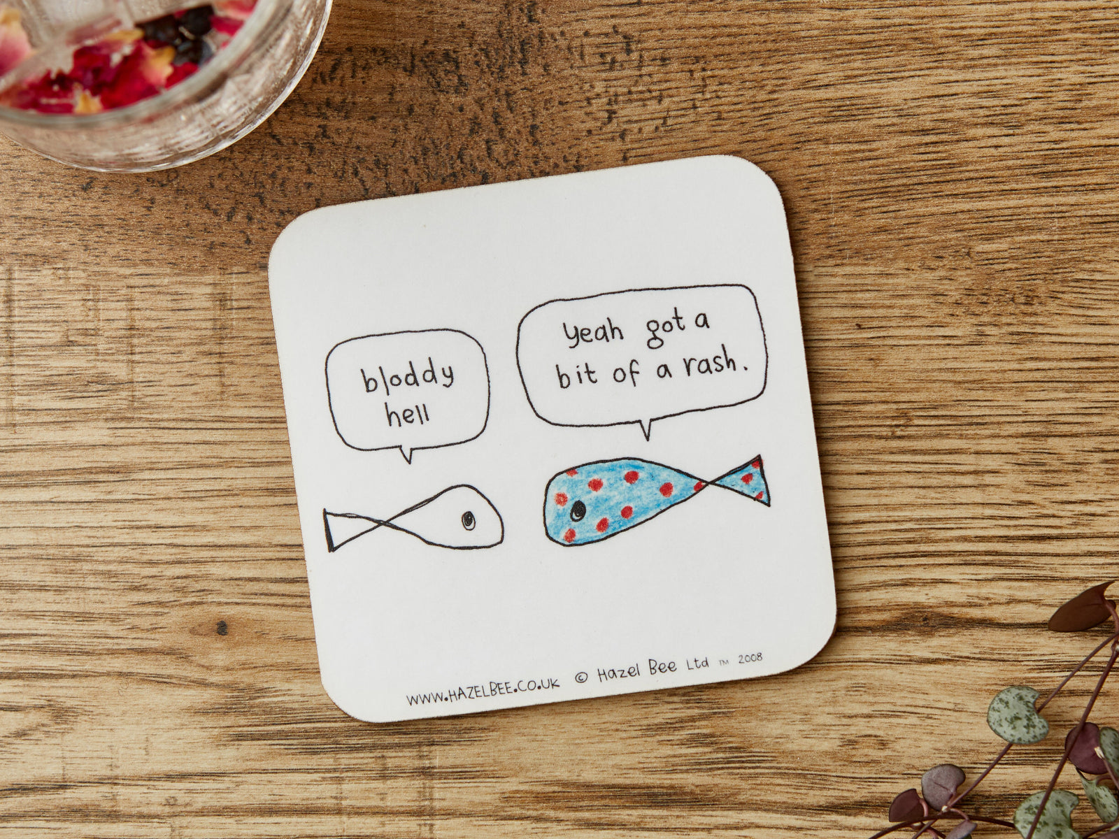 Fish Rash Coaster | Funny Coaster Gift for Friend