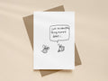 Bee Sting Stung Myself Card | Funny Get Well Soon Card for Friend