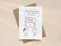 Library Twat Chat Card | Funny Greeting Card for Friend
