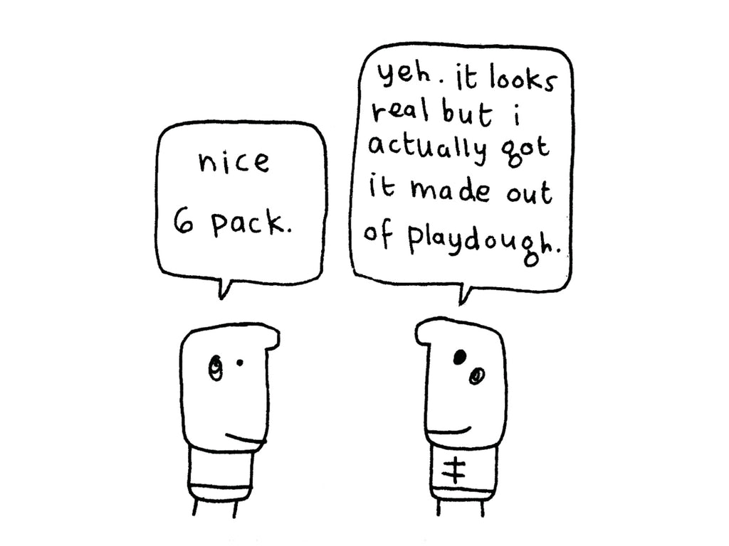 Six Pack Playdough Card | Funny Birthday Card for Friends