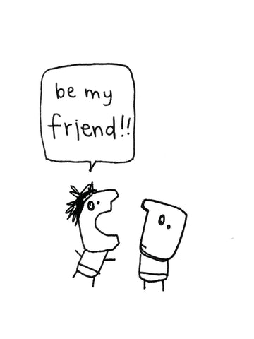 Be My Friend Card