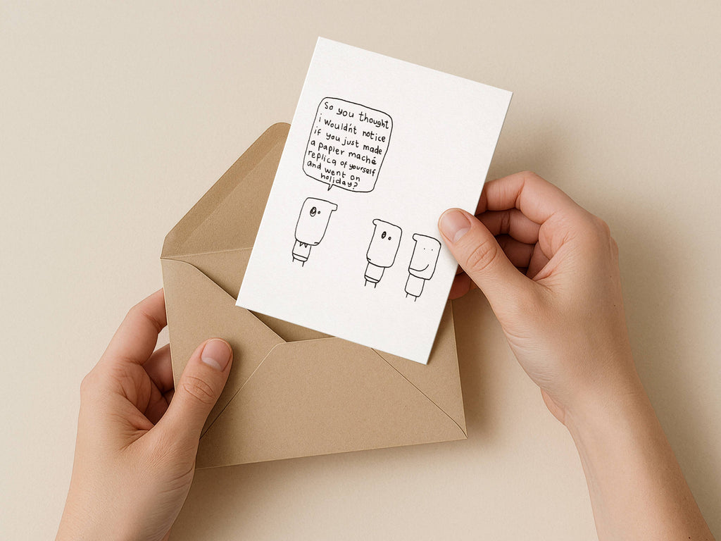Papier Mache Replica Job Card | Funny Congratulations Card for Friend