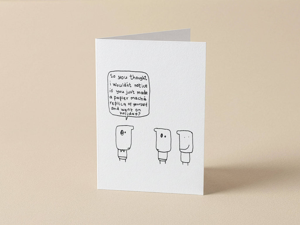 Papier Mache Replica Job Card | Funny Congratulations Card for Friend