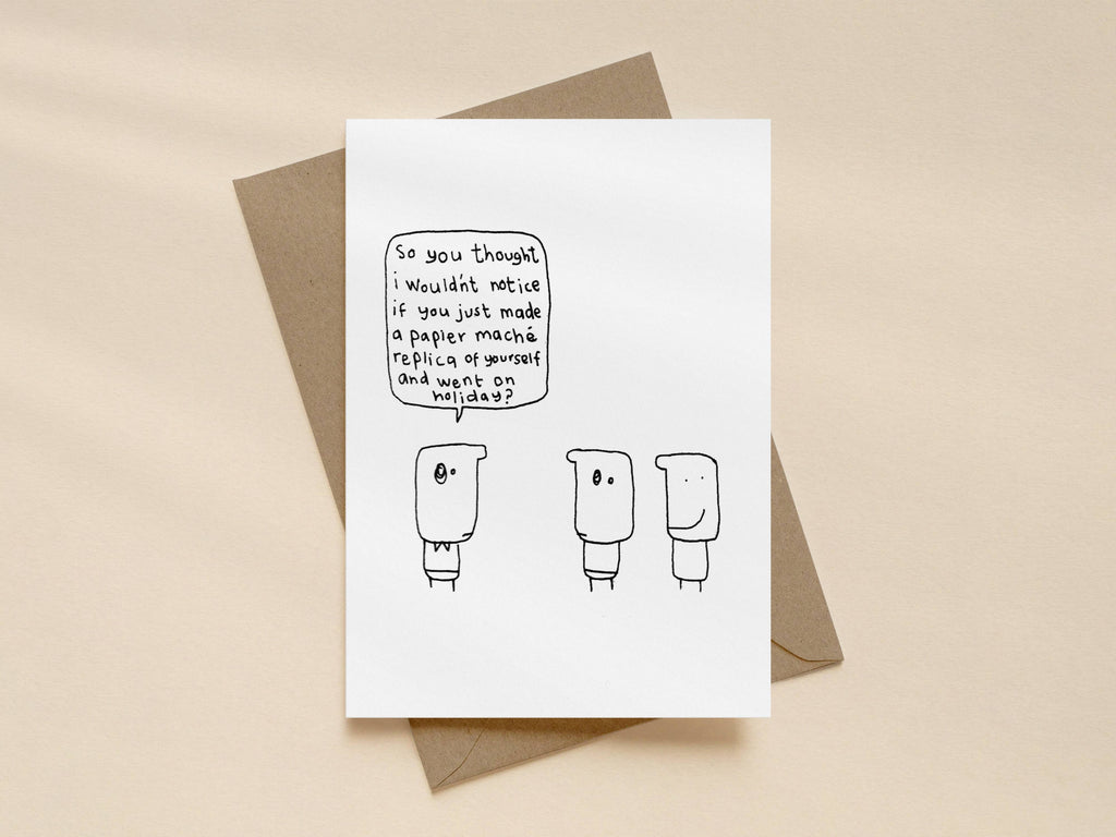 Papier Mache Replica Job Card | Funny Congratulations Card for Friend