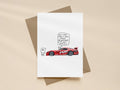 Red Car Cereal Prize Card | Funny Birthday Card for Friends