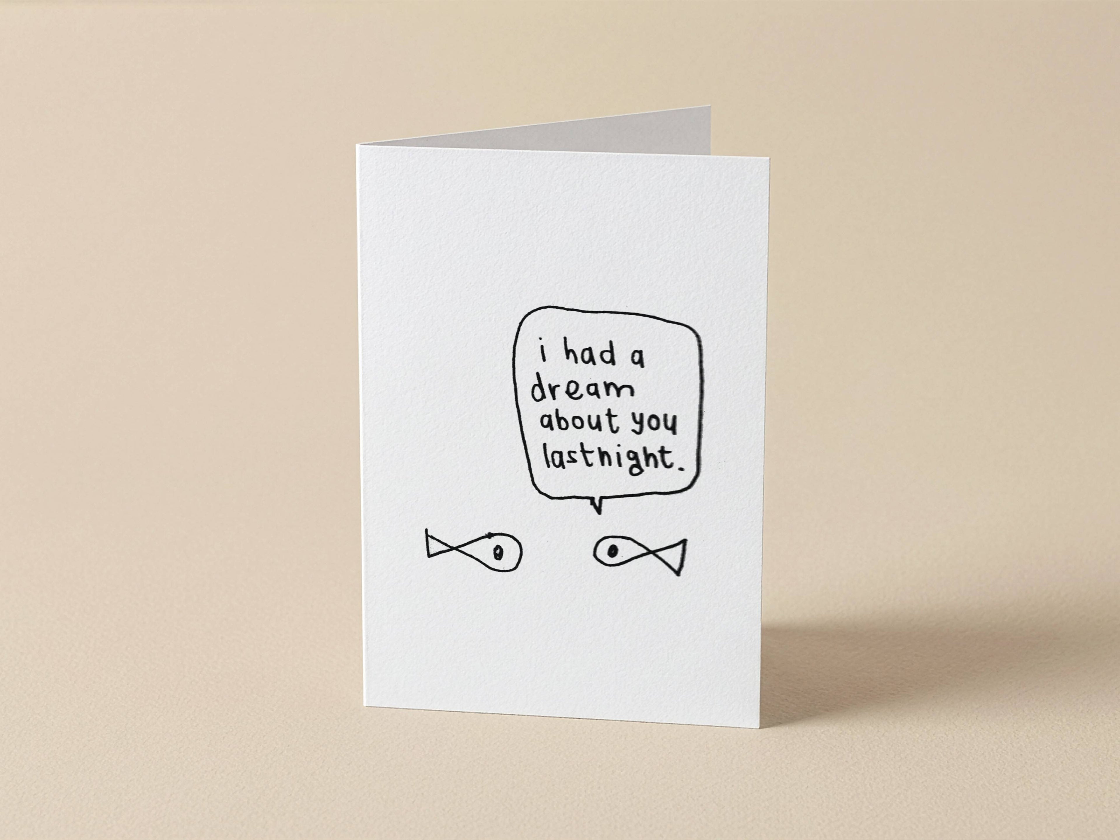 Dream About You Fish Card | Valentines Card for Partner