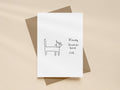 Second Hand Cat Card | Funny Greeting Card for Friend