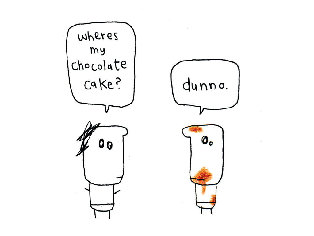 Stolen Chocolate Cake on Face Card