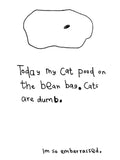 Cat Owners Embarrassment Card