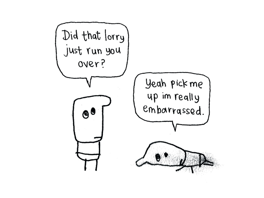 Really Embarrassed Got Run Over Card | Funny Get Well Soon Card for Friend