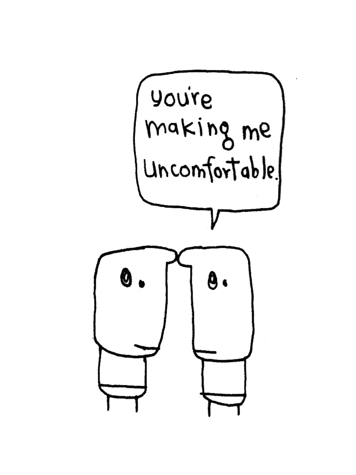 Making Me Uncomfortable Personal Space Card