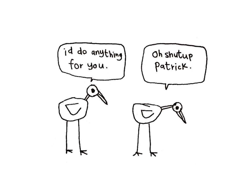 Shut-up Patrick Bird Card