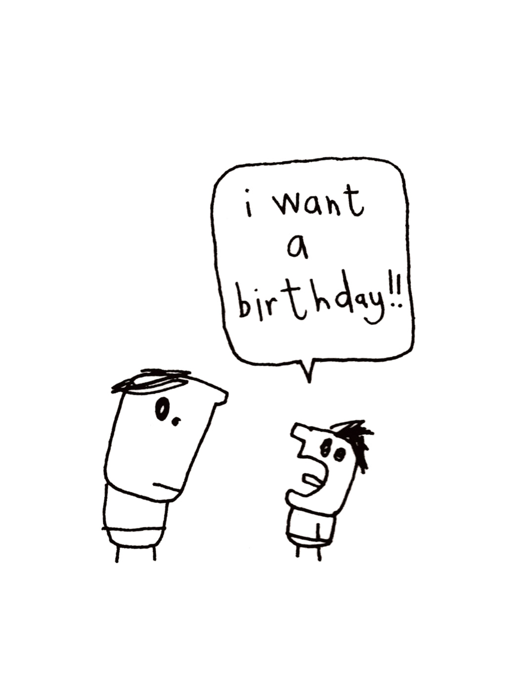I Want a Birthday Tantrum Card