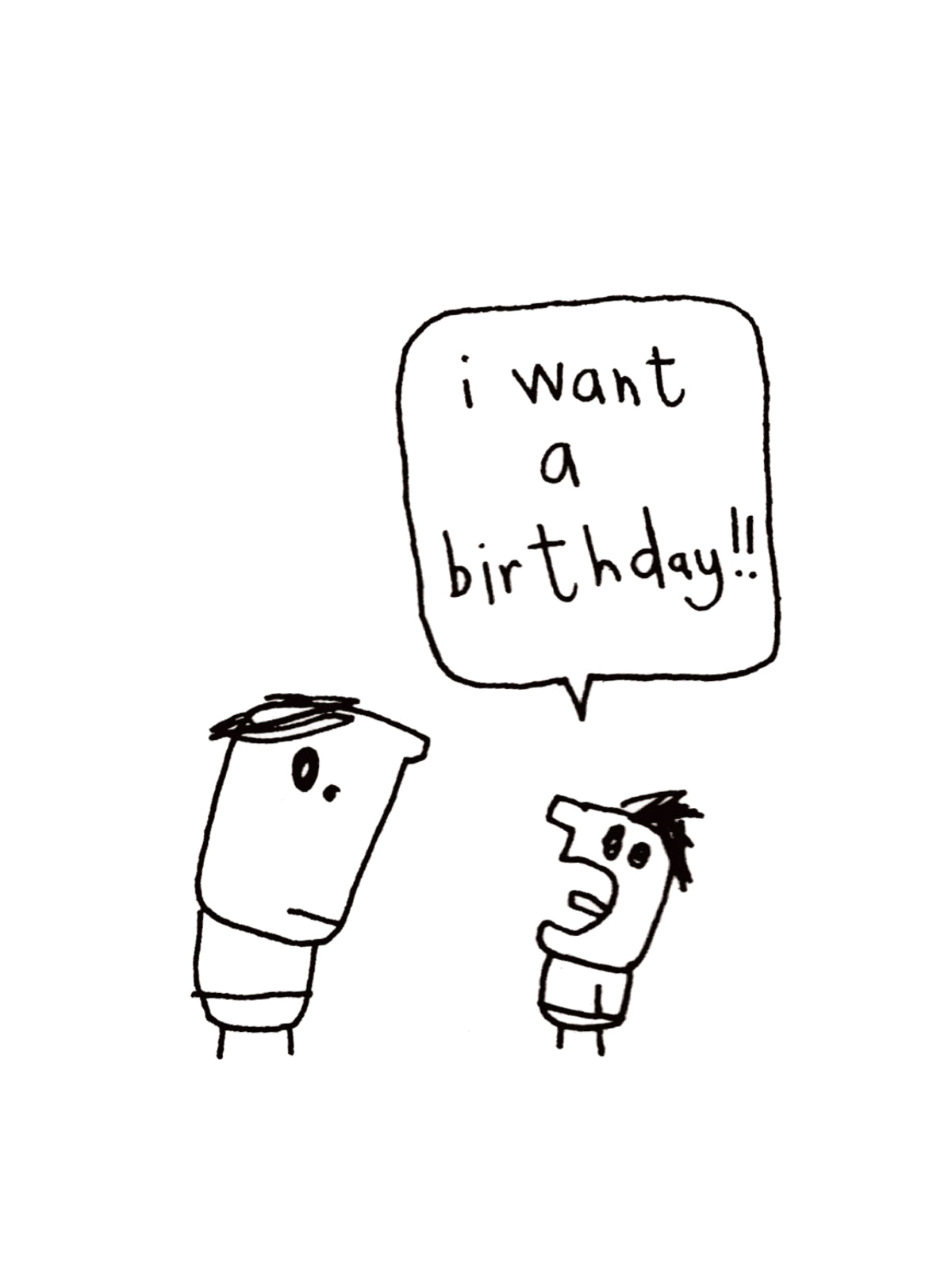 I Want a Birthday Tantrum Card