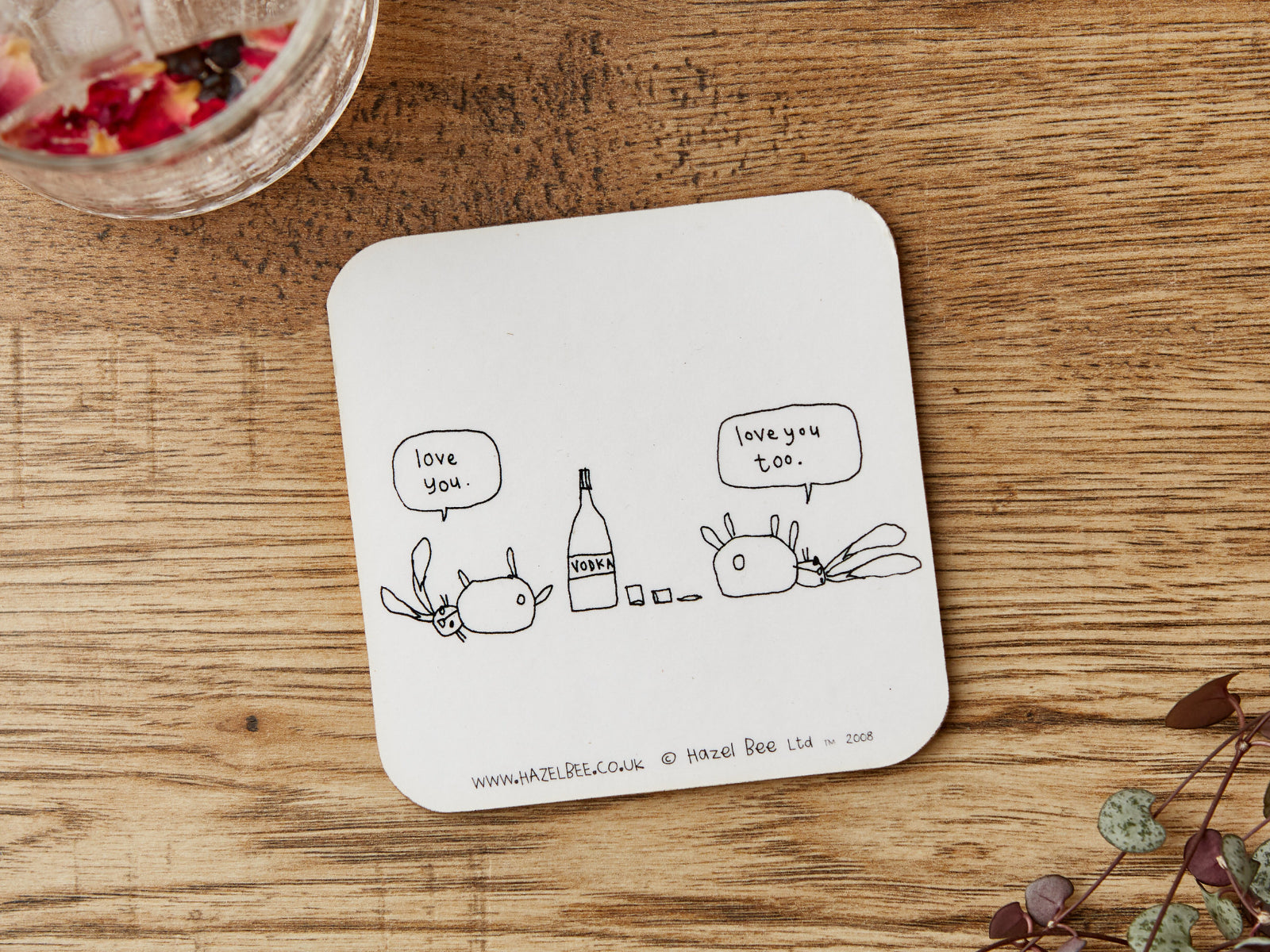 Vodka Rabbits Coaster | Funny Coaster Gift for Friend