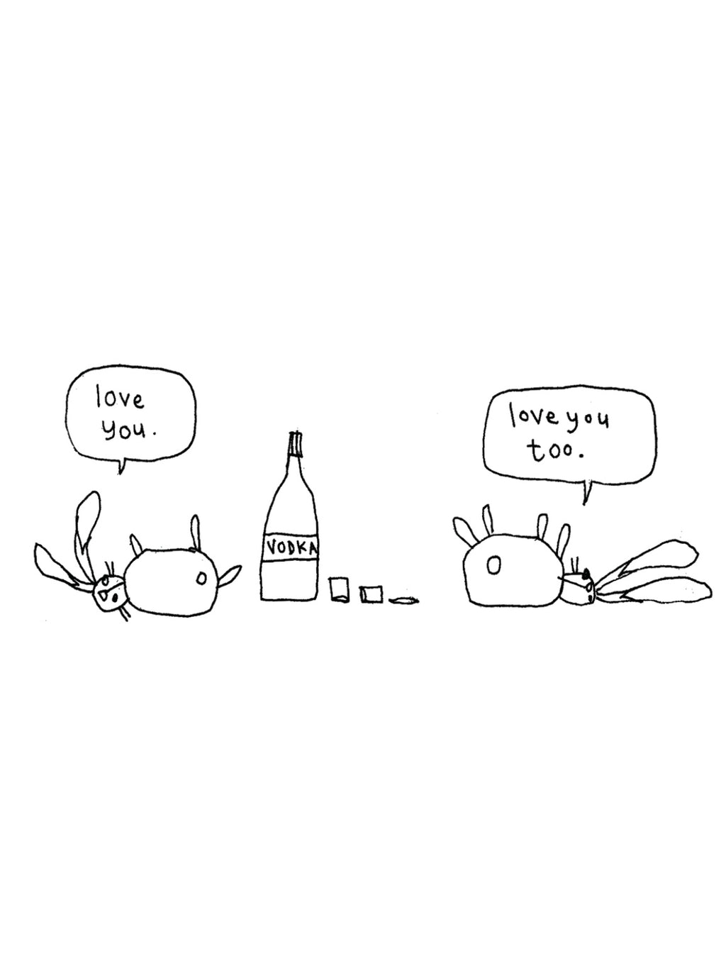 Vodka Rabbits Card for Friend