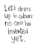 Let's Dress Up Colours Card
