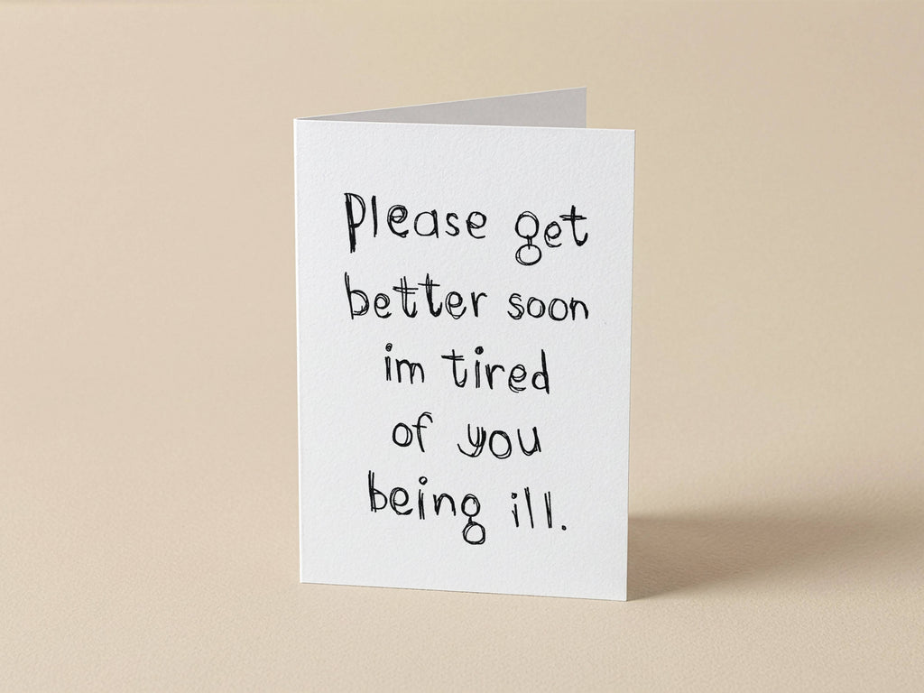 Funny Irreverent Card | Get Well Soon Card for Friend