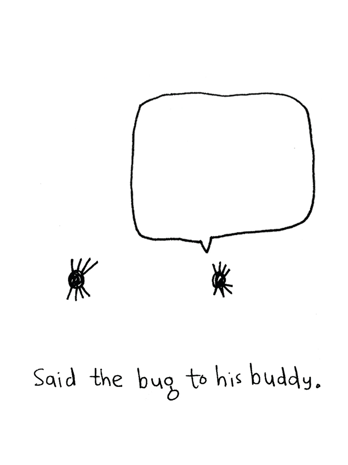Bug Buddy Speech Bubble Card for Friend