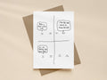 Ball in Your Court Card | Funny Greeting Card for Partner or Friend