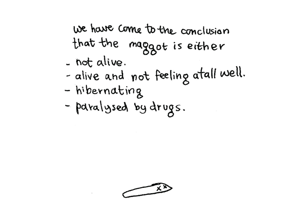Maggot Drugs Card | Funny Greeting Card for Friend