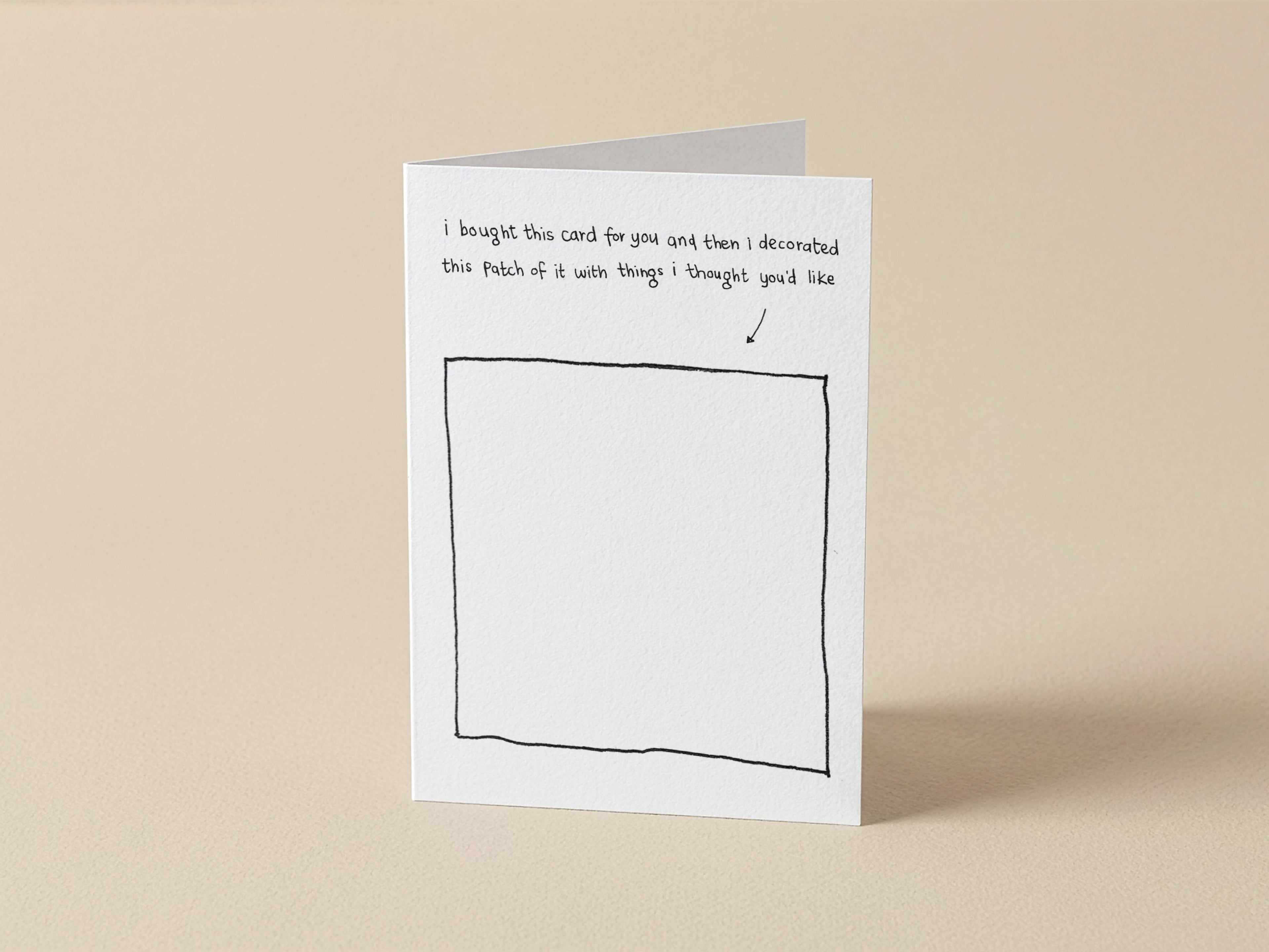 Decorated Patch Creative Card | Funny Greeting Card for Friend