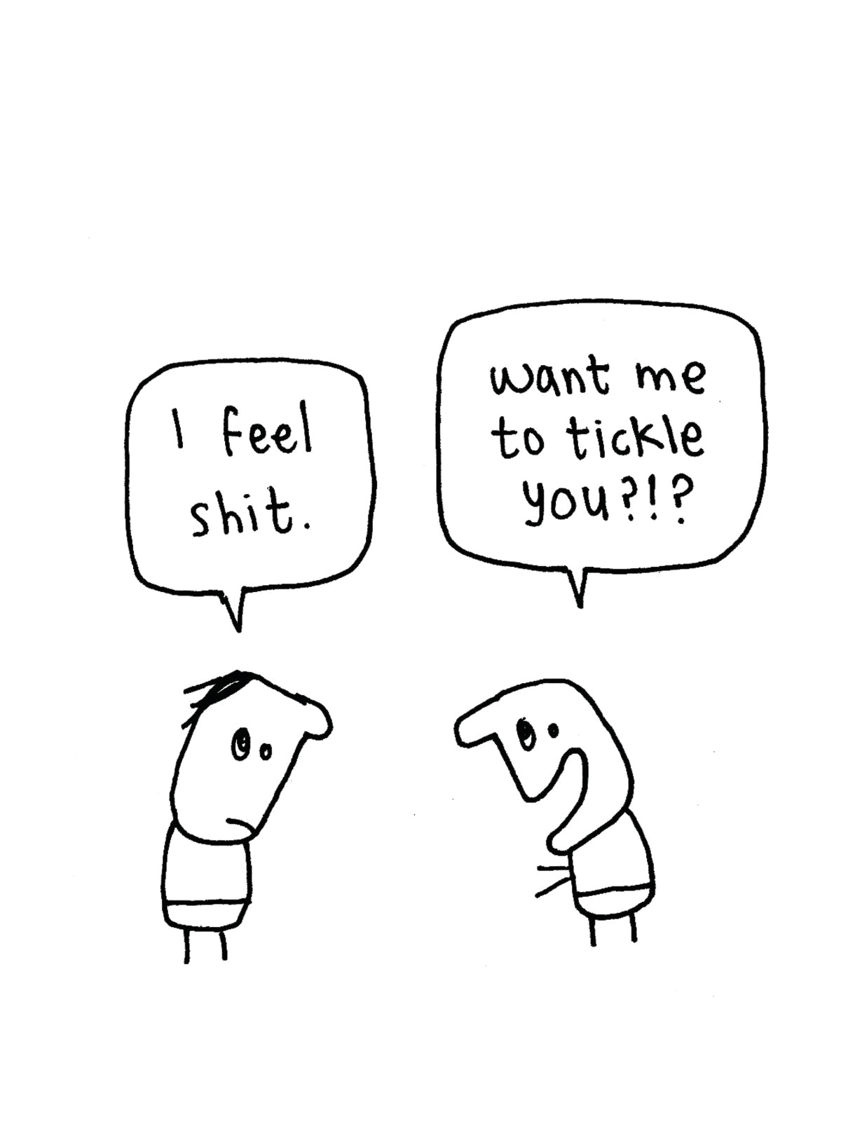 Tickle You Feeling Shit Card