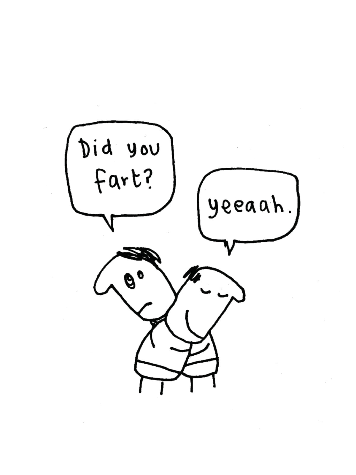 Did You Fart Hug Card