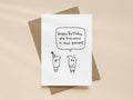 Happy Birthday Presence Present Card | Funny Birthday Card for Friend