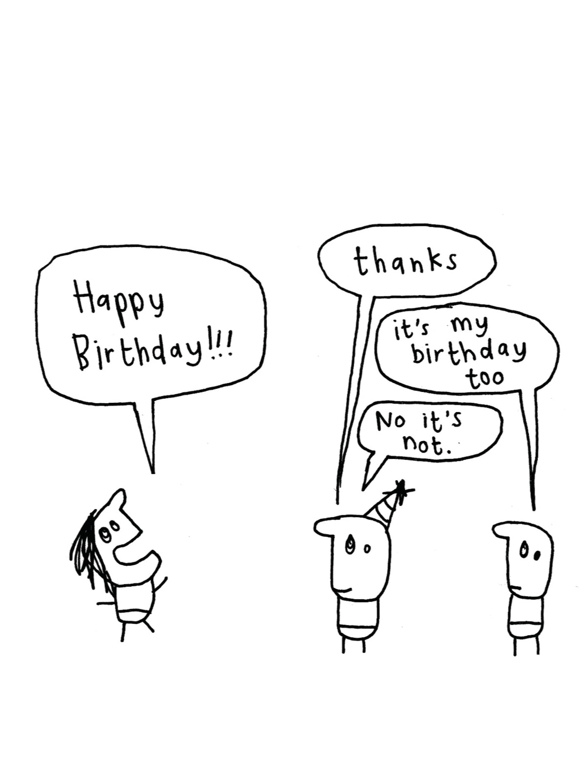 It's My Birthday Too Card