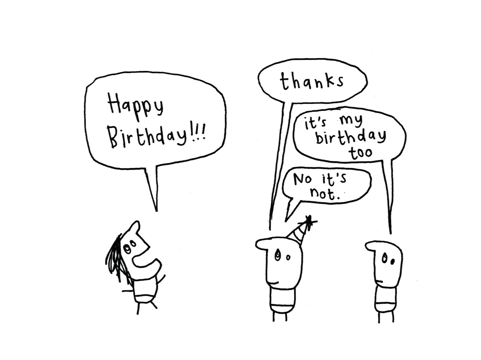 It's My Birthday Too Card