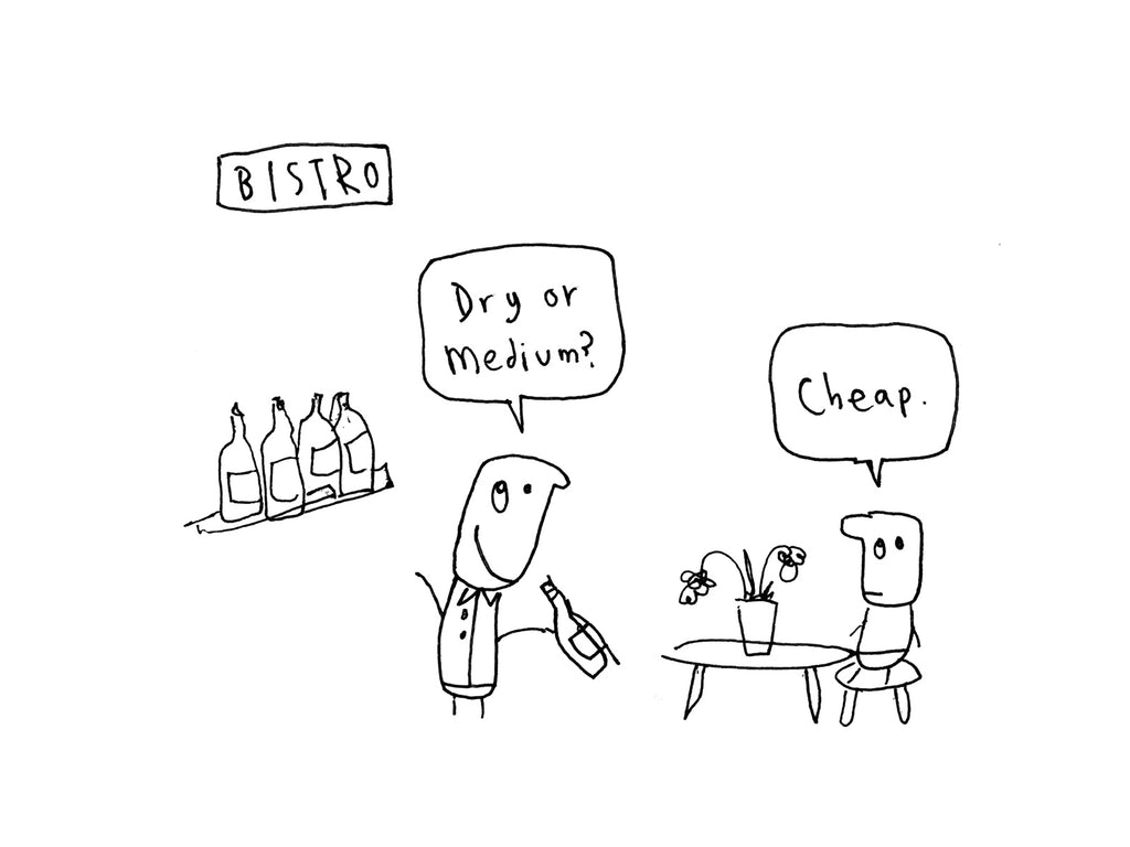 Bistro Cheap Wine Card | Funny Greeting Card for Friend or Partner