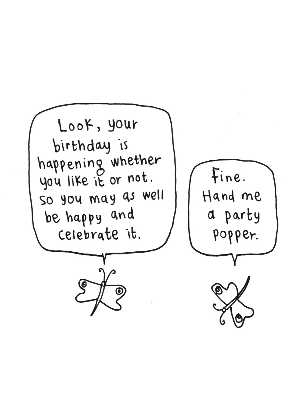 Butterfly Birthday Party Popper Card