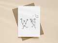 Dancing Naked Couple Card | Funny Greeting Card for Partner