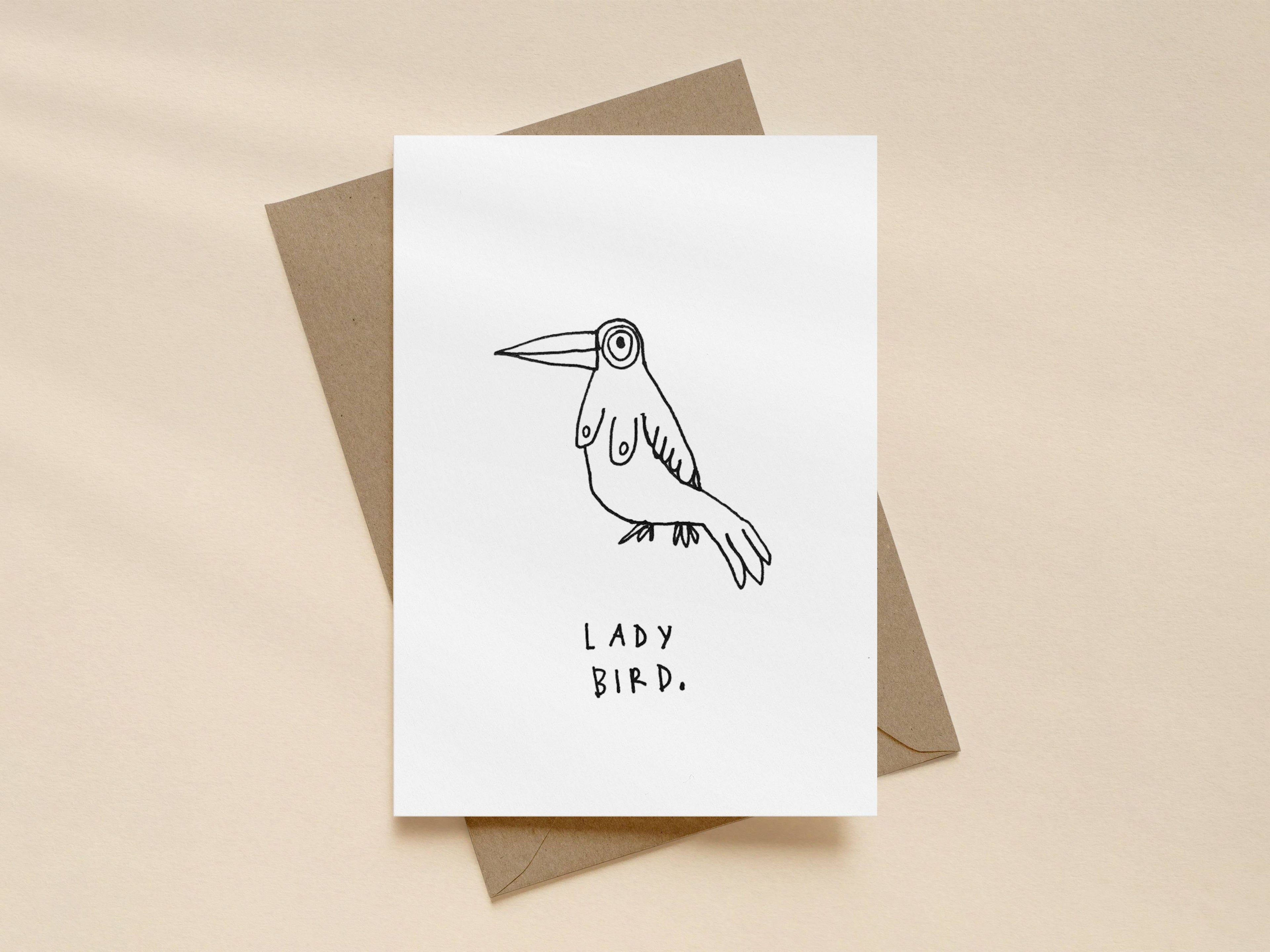 Lady Bird Card for Women | Funny Greeting Card
