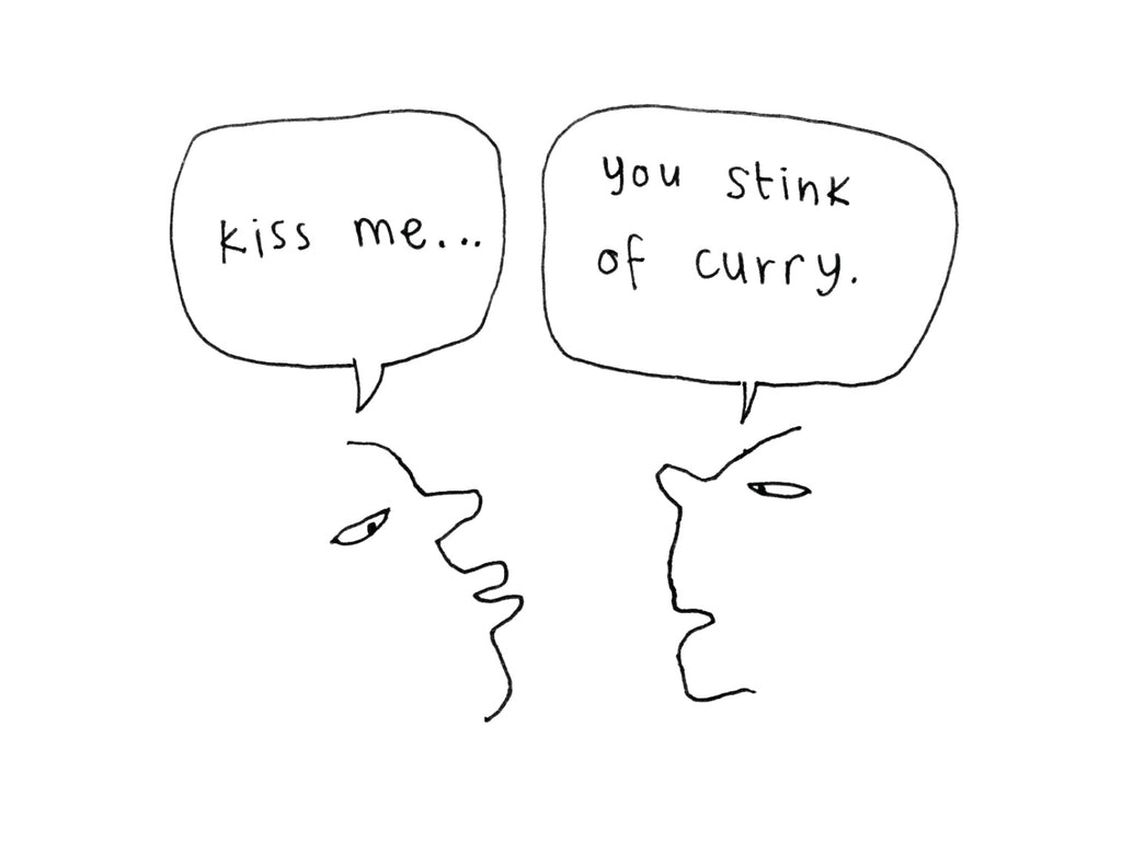 Stinky Curry Kiss Card