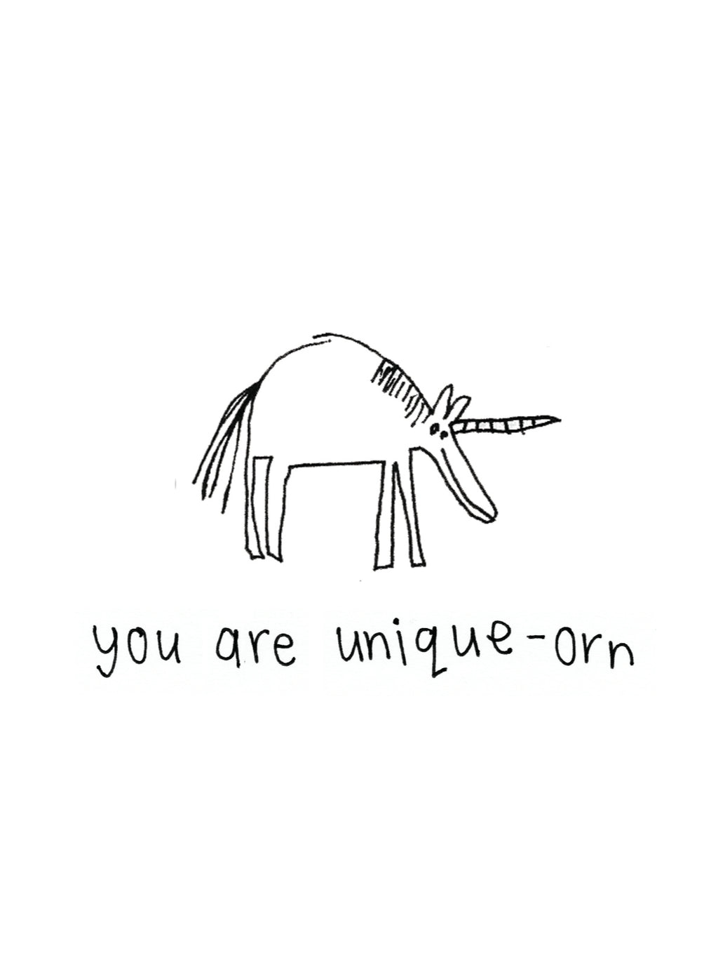 You are Unique Unicorn Card