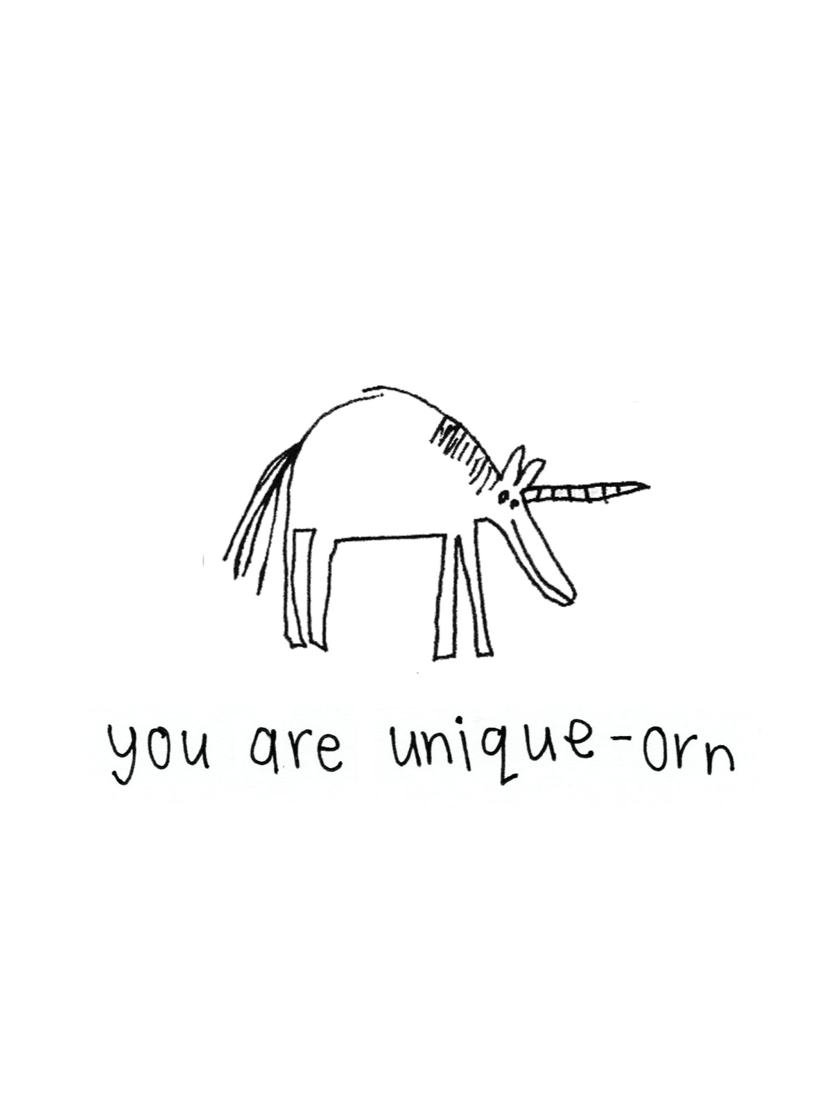 You are Unique Unicorn Card