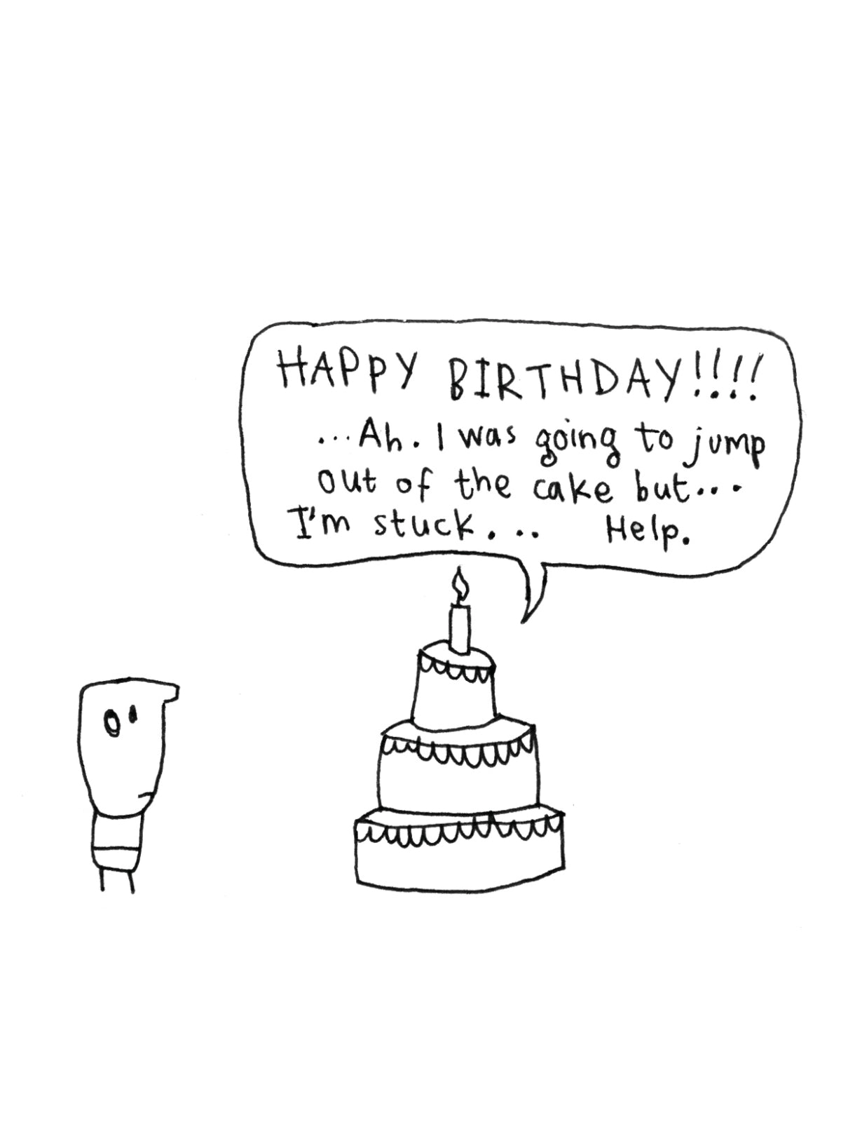 Happy Birthday Surprise Cake Card