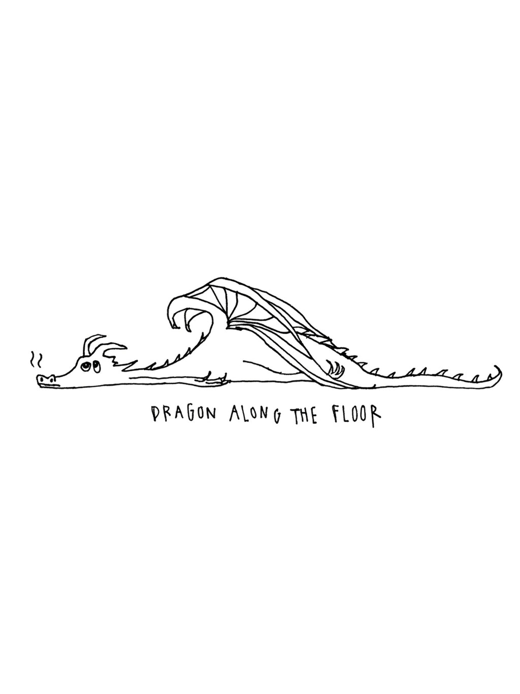 Dragon Along the Floor Card